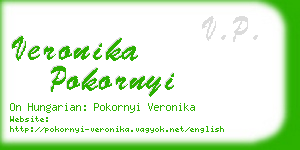 veronika pokornyi business card